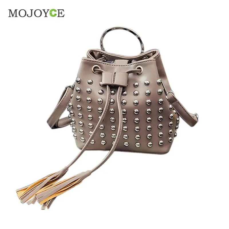 Fashion Women Bag Pu Leather Women Messenger Bag Tassels Crossbody Bucket Shoulder Bag Bolsa Feminina Women Leather Handbag 1