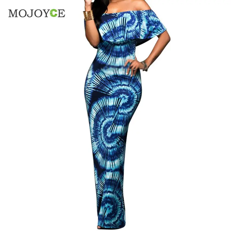 Fashion Women Floral Print Long Dress Beach Bodycon Party Maxi Dress Vestidos Women Dress Vestidos De Festa 1