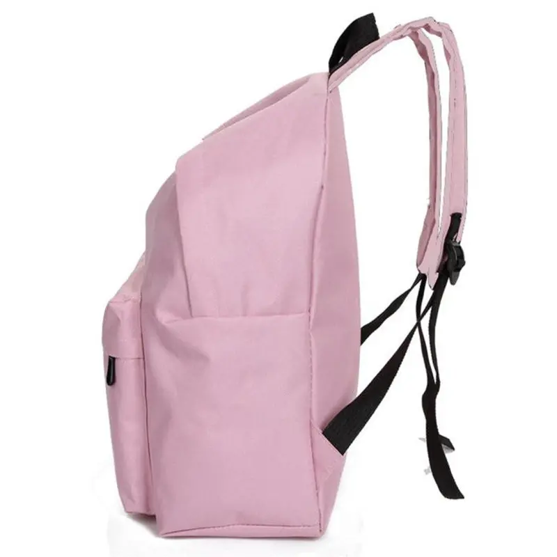 Fashion Women Girls Canvas Rucksack Backpack I Am A Girl Letters Print School Book Shoulder Bag Casual Travel Bags 2