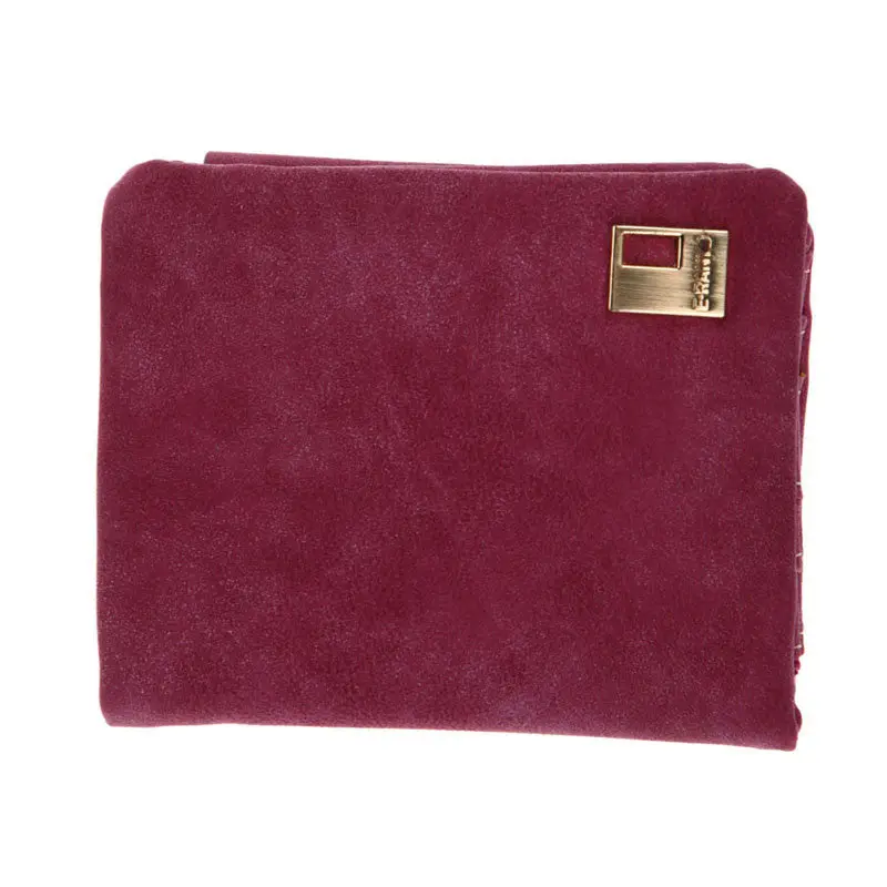 Fashion Women Lady Matte Pu Leather Zipper Coin Purses Long Purses Wallet Po Slot Holder 2