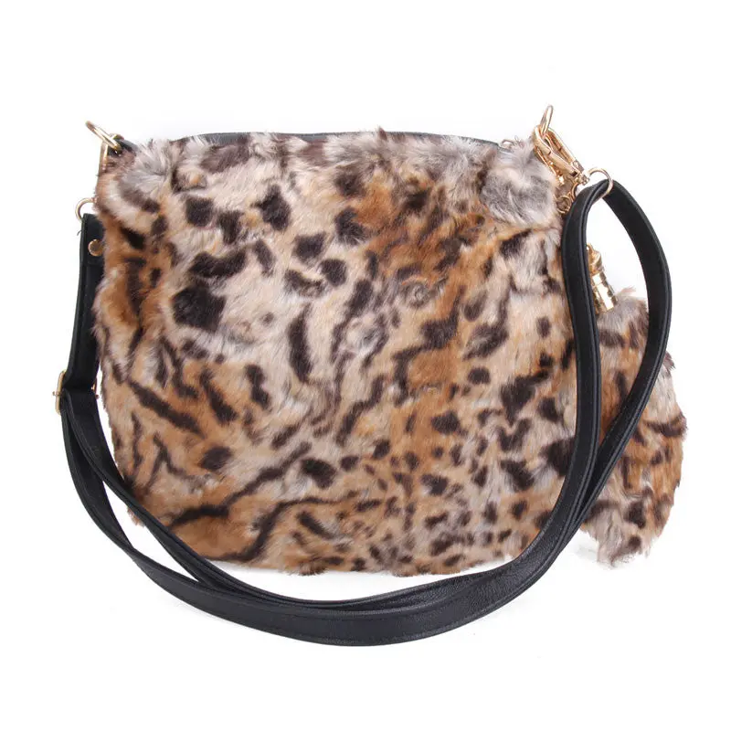 Fashion Women Leather Handbags Pu Leather+Artificial Wool Women Bags Women Messenger Bags Shoulder Crossbody Bag Bolsos Mujer 1