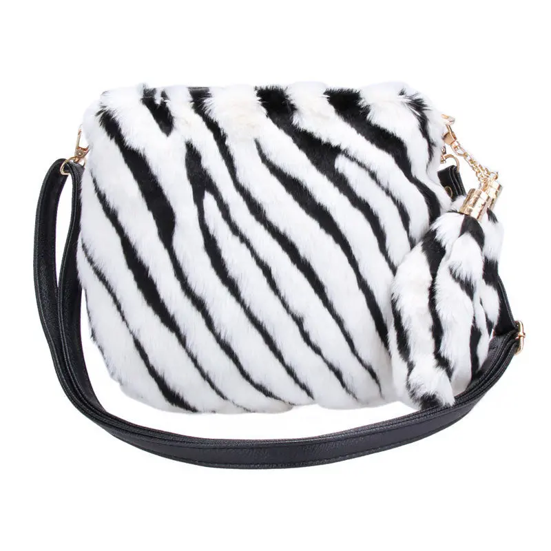 Fashion Women Leather Handbags Pu Leather+Artificial Wool Women Bags Women Messenger Bags Shoulder Crossbody Bag Bolsos Mujer 2