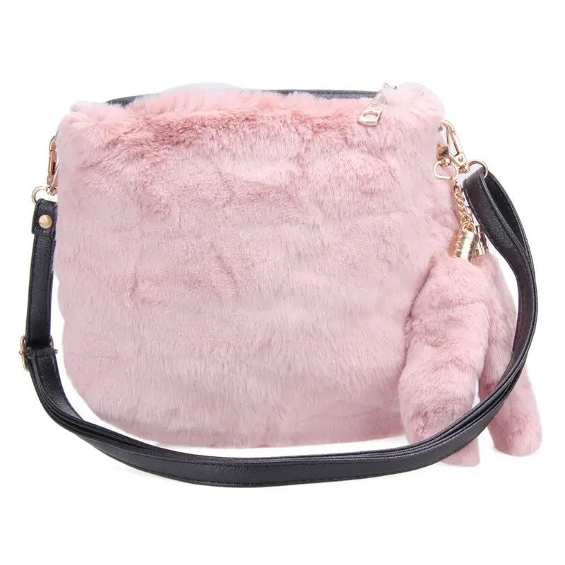 Fashion Women Leather Handbags Pu Leather+Artificial Wool Women Bags Women Messenger Bags Shoulder Crossbody Bag Bolsos Mujer 3