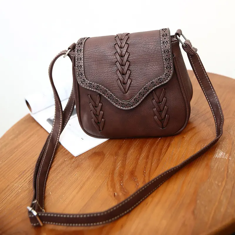 Fashion Women Messenger Bag Bolsa Feminina Bolso Mujer Leave Pattern Women Leather Handbag Shouldersaddle Crossbody Bags F 4