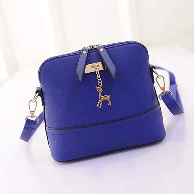 Fashion Women Messenger Bags Ladies Casual Small Shell Leather Crossbody Shoulder Bag Zipper Bag 2
