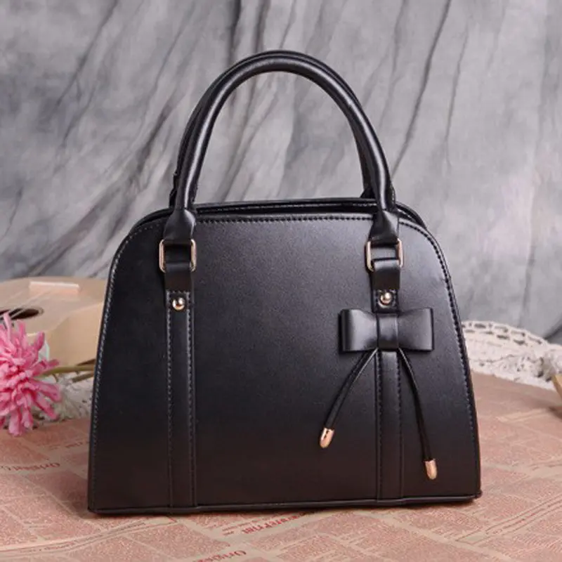 Fashion Women Pu Leather Bags Sweet Lady Korean Version Of The New Lady Handbag Candy Colored Shoulder Bag 1