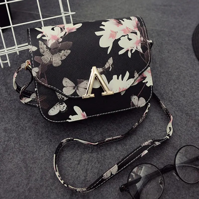 Fashion Women Pu Leather Floral Print Shoulder Crossbody Women Handbag Mini Small Messenger Bag Women Clutches Bolsa Feminina 1