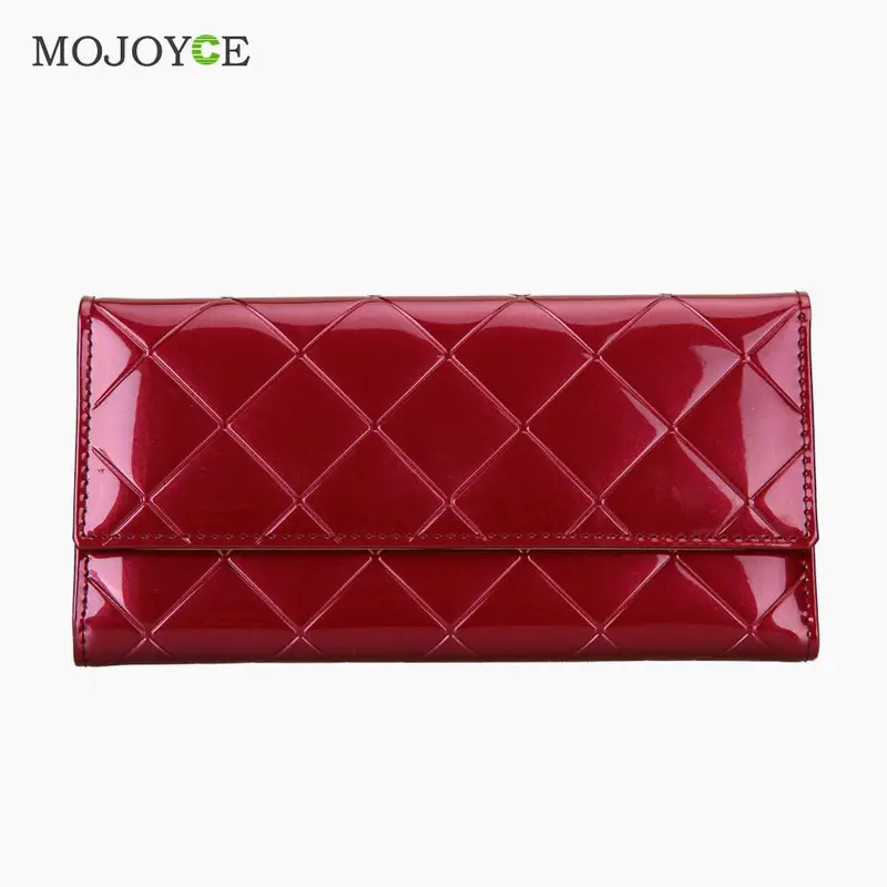 Fashion Women Pu Long Leather Wallet Ladies Clutch Coin Purse Card Holder Clutch Handbag Clutch Women Wallet Zipper Purse 1