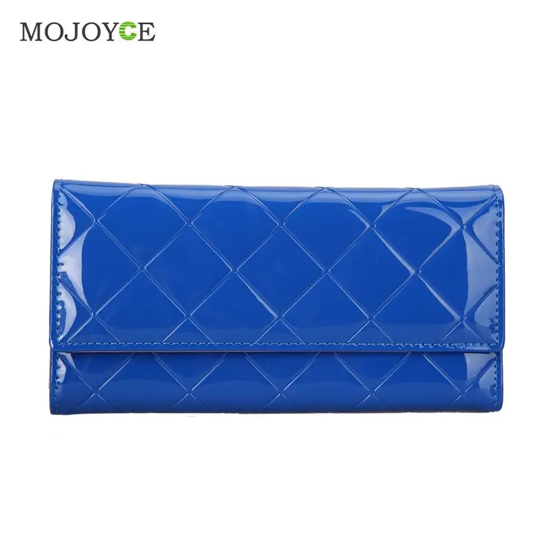 Fashion Women Pu Long Leather Wallet Ladies Clutch Coin Purse Card Holder Clutch Handbag Clutch Women Wallet Zipper Purse 4