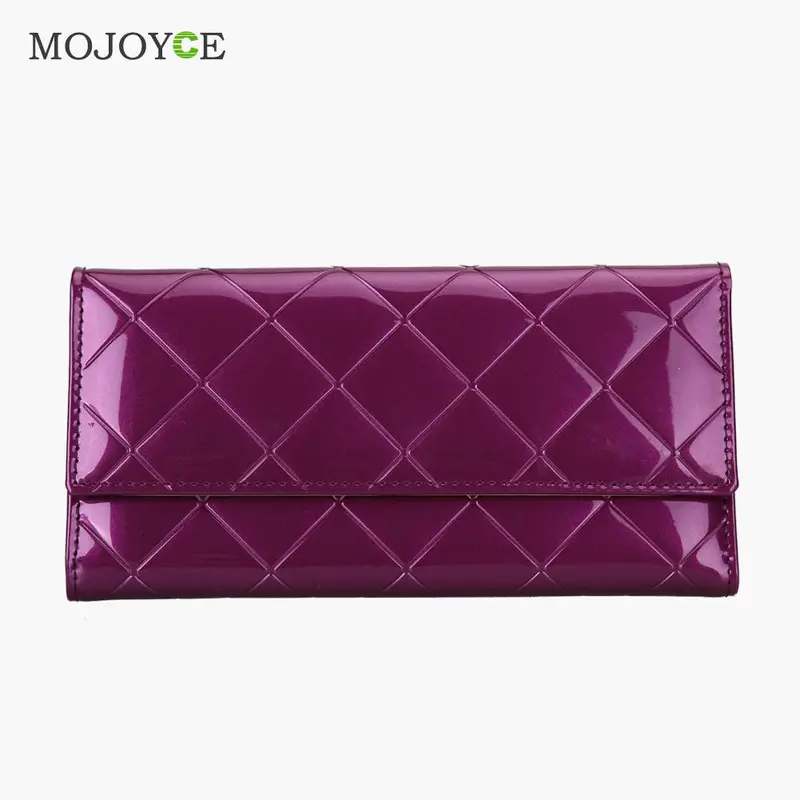 Fashion Women Pu Long Leather Wallet Ladies Clutch Coin Purse Card Holder Clutch Handbag Clutch Women Wallet Zipper Purse 7