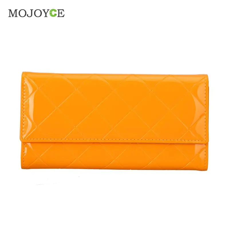 Fashion Women Pu Long Leather Wallet Ladies Clutch Coin Purse Card Holder Clutch Handbag Clutch Women Wallet Zipper Purse 9