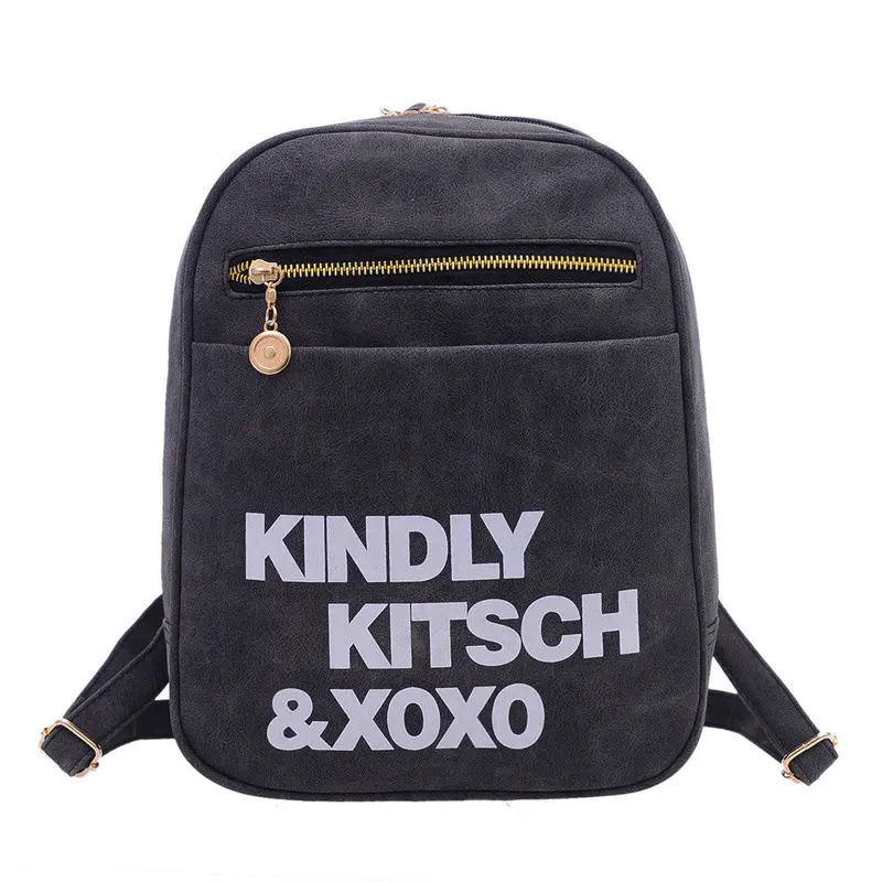 Fashion Women Pu Shoulder Bag Women Satchel Travel Blosas Bags Washed Leather Backpacks Student School Backpacks 1