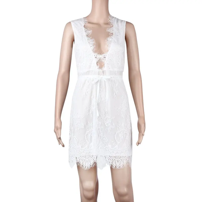 Fashion Women Sexy Women's Bodycon Lace Evening Party Short Mini Dress Plus Size Woman Vestidos 4