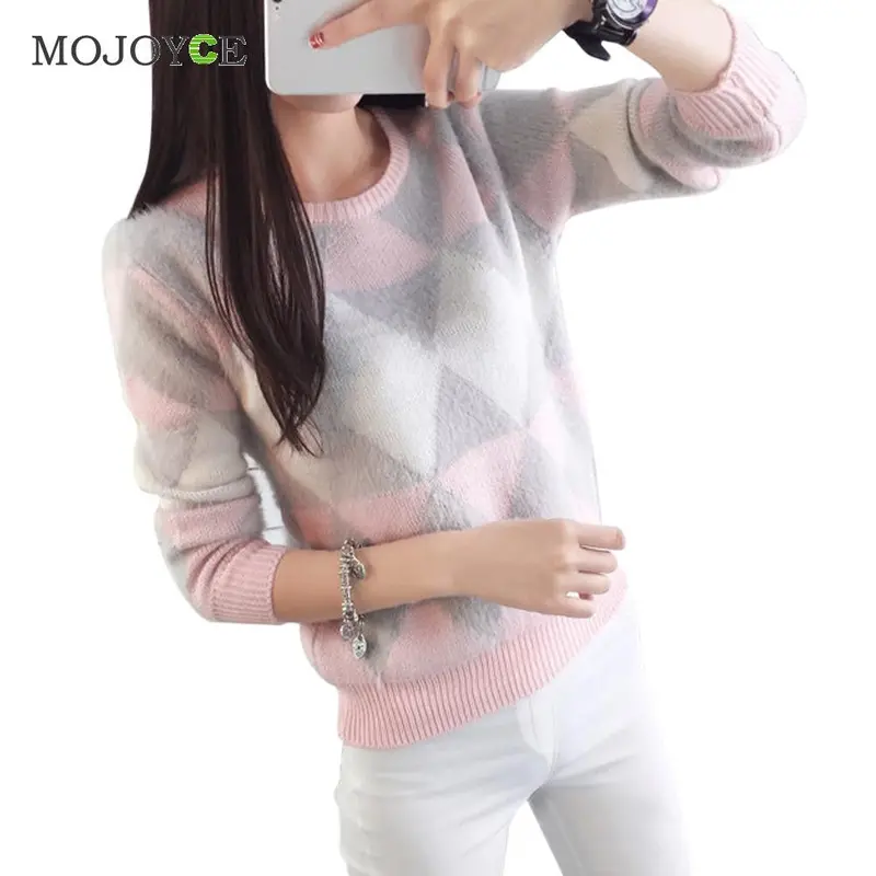 Fashion Women Warm Knitted Sweater Jumper Knitwear Outwear Coat Women Sweaters And Pullovers Pull Femme Christmas Sweater 2