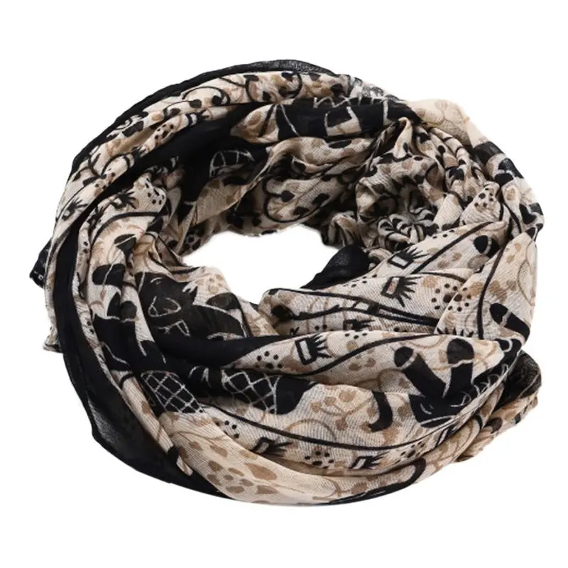 Fashion Women Warm Women Bali Yarn Gauze Scarf Warm Scarf Cowl Neck Long Scarf Shawl 2