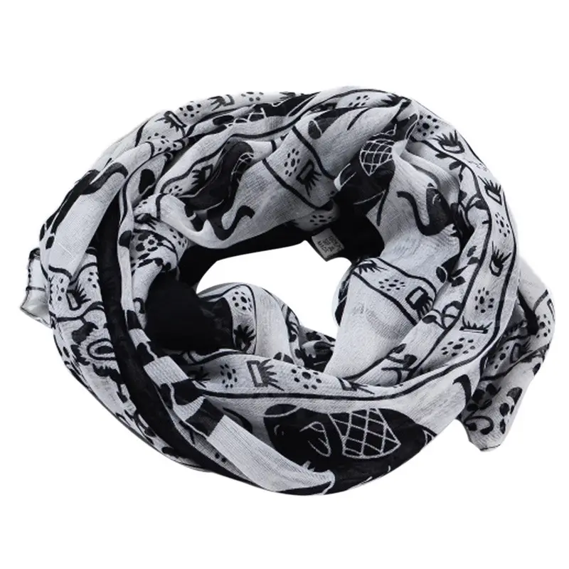 Fashion Women Warm Women Bali Yarn Gauze Scarf Warm Scarf Cowl Neck Long Scarf Shawl 5