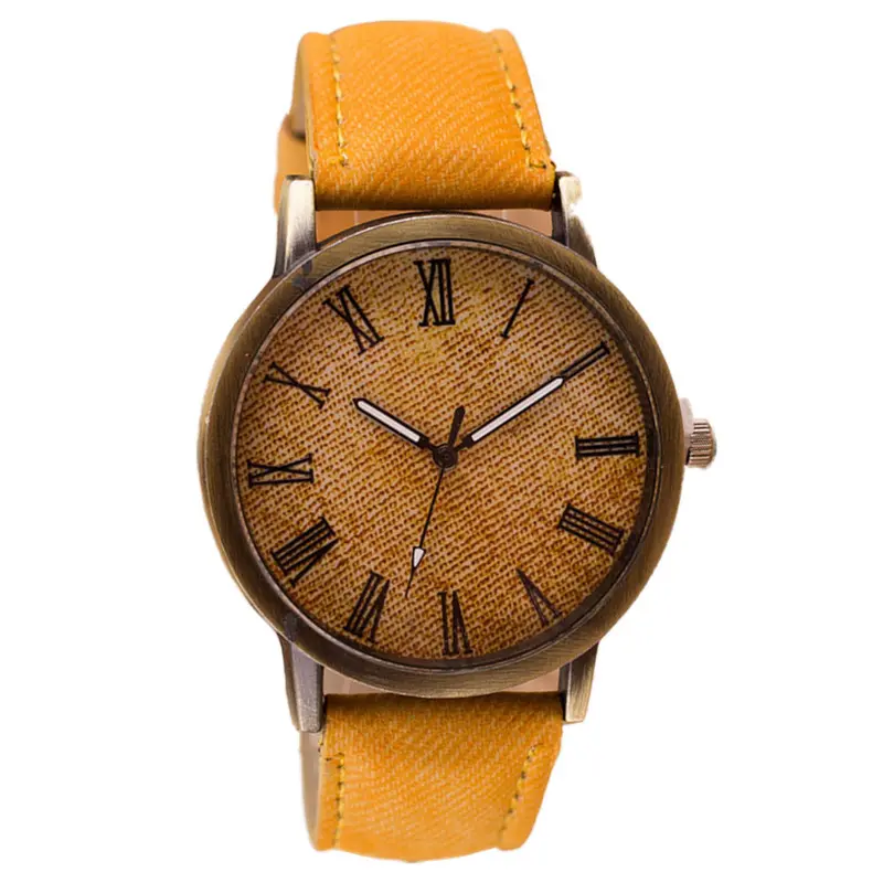 Fashion Women Watches Wavors Retro Wristwatch Cowboy Leather Band Analog Quartz Watch Wrist Watches Men 6