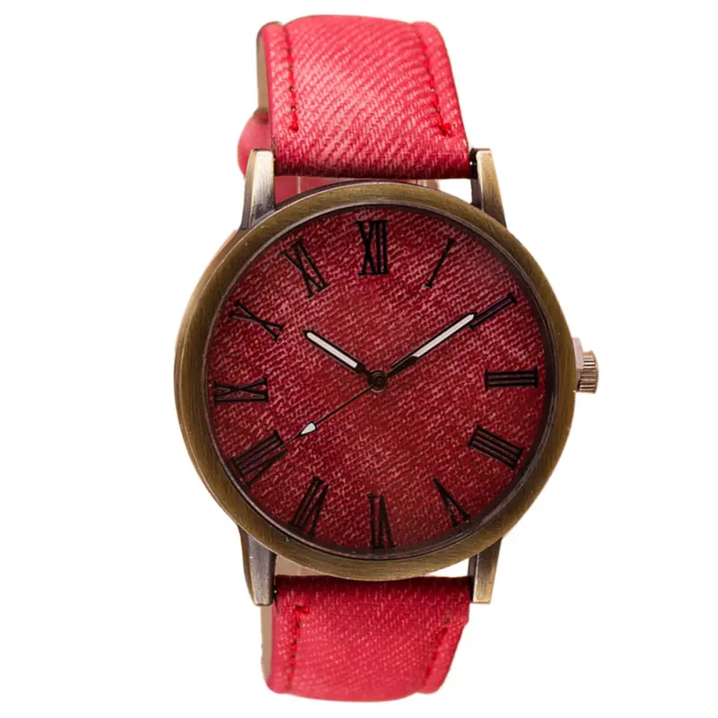 Fashion Women Watches Wavors Retro Wristwatch Cowboy Leather Band Analog Quartz Watch Wrist Watches Men 8