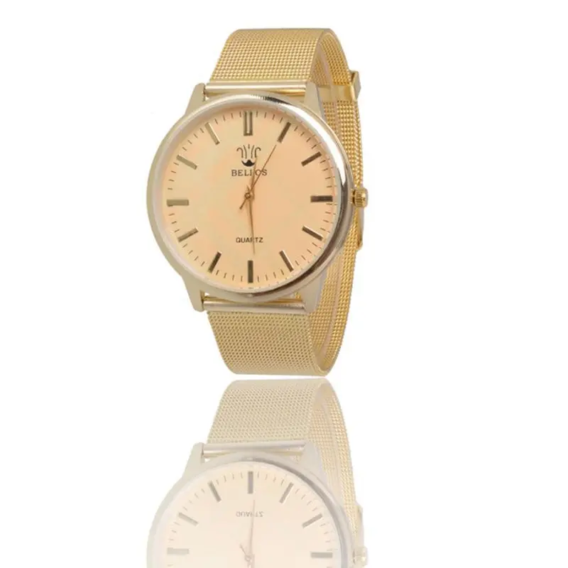 Fashion Women's Fashion Golden Belt Watch Quartz Wrist Watches & 1