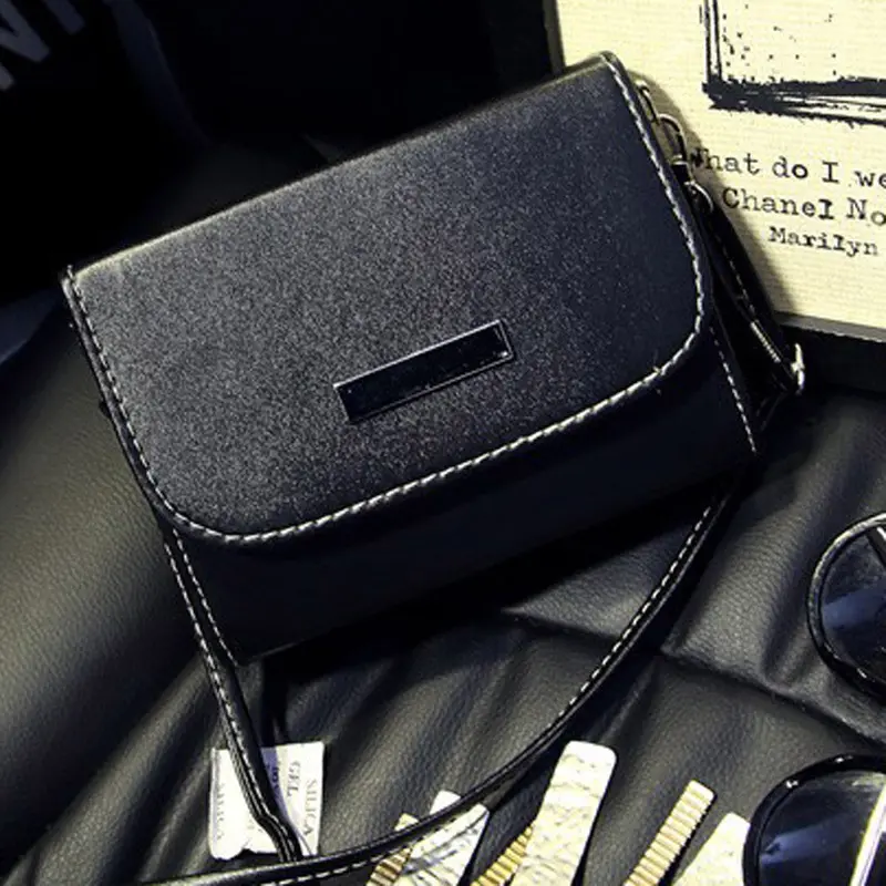 Fashion Women's Mini Pu Leather Messenger Bags Female Small Fold Over Clutch Bag Shoulder Bag Handbags Bolsas Feminina 1