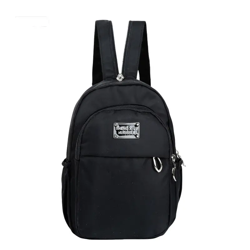 Fashion Women's Small Backpack Girls Solidcolor Zipper Bolsa Casual Student Mini Schoolbag Travel Bag 1