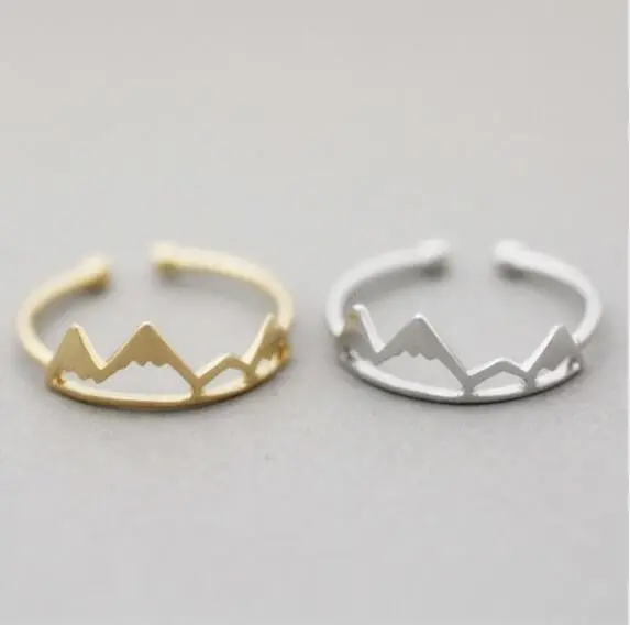 Fashoin Open Mountain Rings Birthday Gifts Snow Mountain Ring R171 1