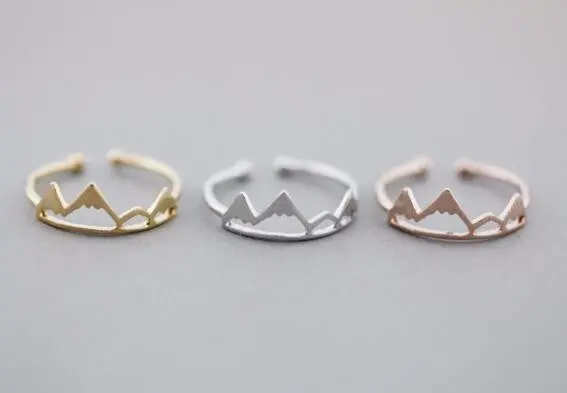 Fashoin Open Mountain Rings Birthday Gifts Snow Mountain Ring R171 2