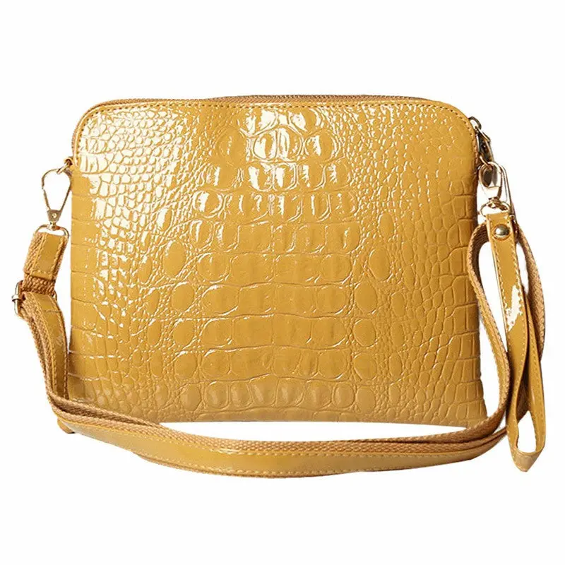 Fashsion Women Bag Crocodile Leather Hbag Clutch Satchel Shoulder Messenger Cross Body Bags Bolsa Feminina 5