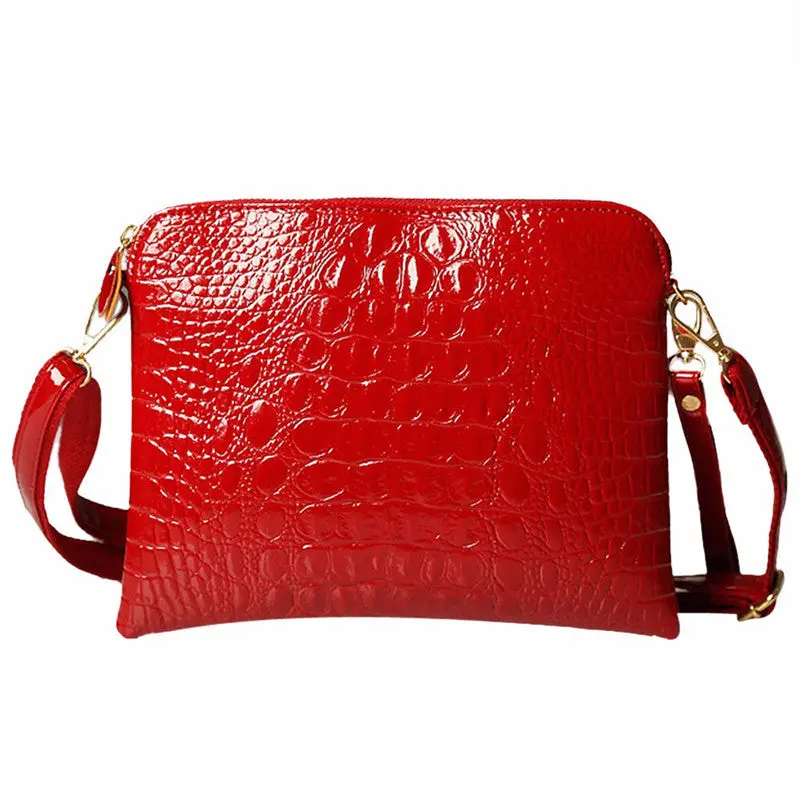 Fashsion Women Bag Crocodile Leather Hbag Clutch Satchel Shoulder Messenger Cross Body Bags Bolsa Feminina 7