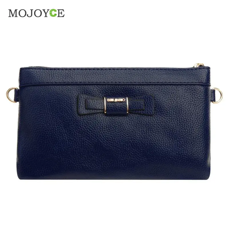 Fasion Cute Bow Women Bag Mini Leather Handbag Zipper Envelope Bag Clutch Women Messenger Bag Satchel Purse Bolsa Feminina 4