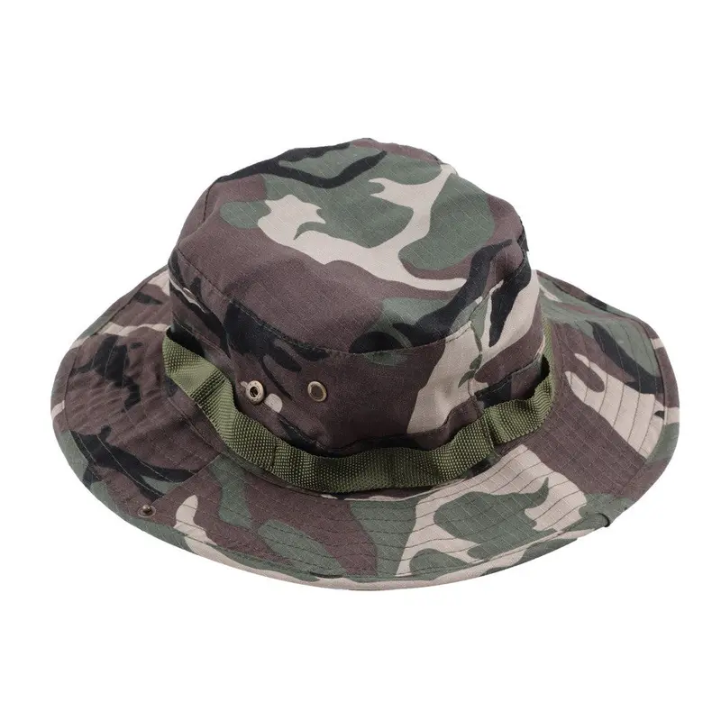 Fasion Military Camouflage Bucket Hats Camo Fisher Hats With Wide Brim Sun Fishing Bucket Hat Camping Hunting Hat 1