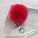 Faux Rabbit Fur Ball Keychain Bag Plush Car Key Ring Car Charm Keychain Pendant Gift For Girl 10