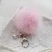 Faux Rabbit Fur Ball Keychain Bag Plush Car Key Ring Car Charm Keychain Pendant Gift For Girl 12