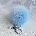 Faux Rabbit Fur Ball Keychain Bag Plush Car Key Ring Car Charm Keychain Pendant Gift For Girl 14
