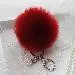 Faux Rabbit Fur Ball Keychain Bag Plush Car Key Ring Car Charm Keychain Pendant Gift For Girl 15