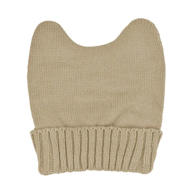 Feida 10 Colors Hats For Women Orecchiette Horns Candy Colored Knitted Wool Hat 1