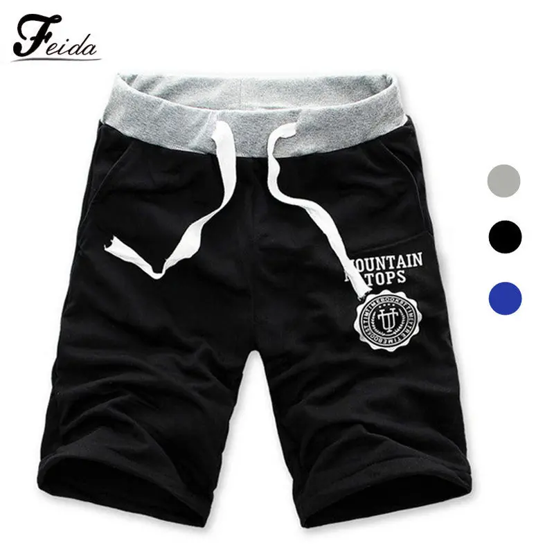 Feida 3 Colors Men Cotton Shorts Trousers Casual Bermuda Masculina 4