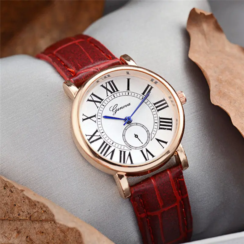 Feida 4 Colors Relojes Hombre Women Men Leather Band Analog Quartz Movement Wrist Watch Relogio Masculino 4