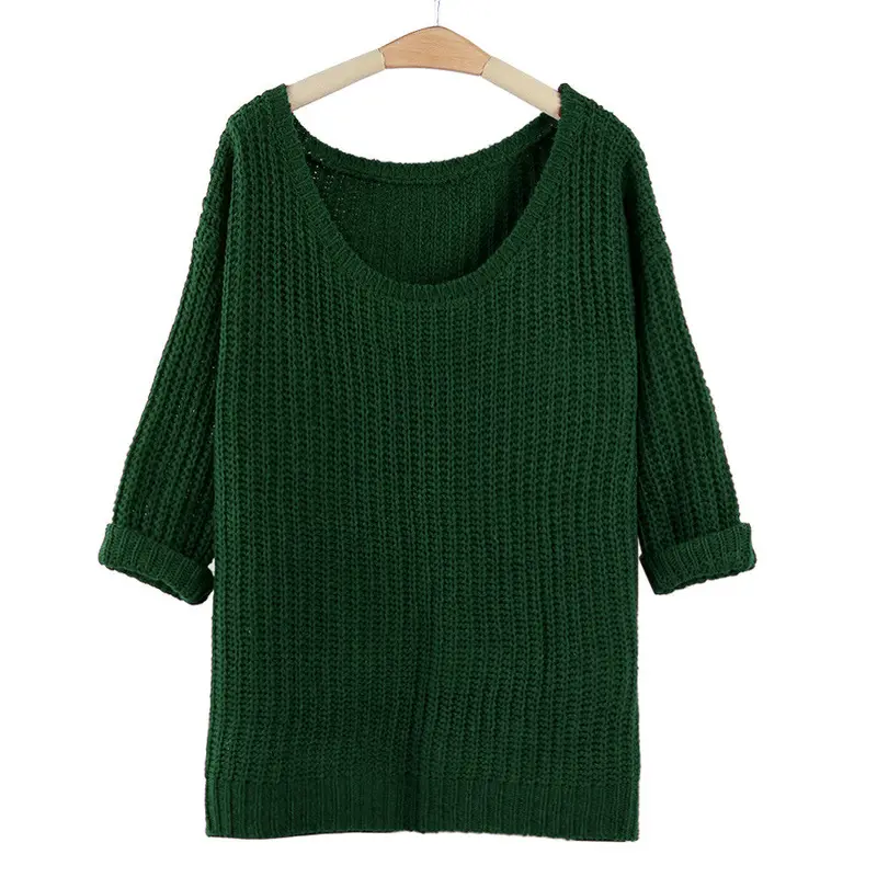 Feida 5Colosr Women's Batwing Sleeve Oversized Pullover Knitted Sweater Pull 1