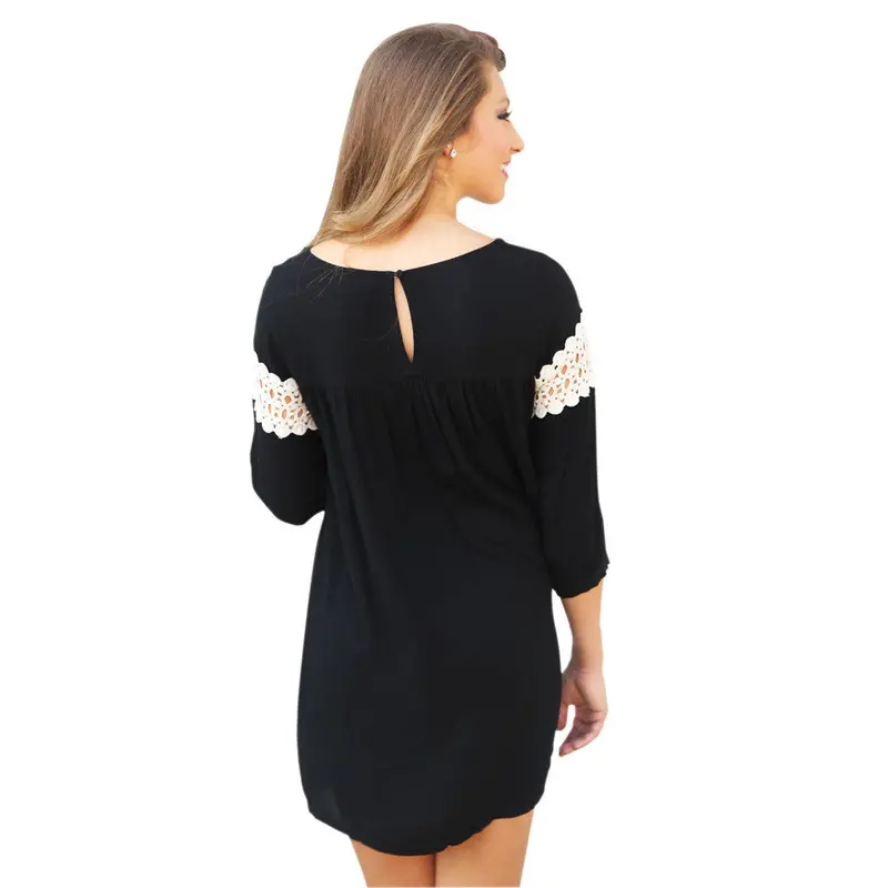 Feida Big Discount Lace Loose And Comfortable Chiffon Short Dress Plus Size Women Clothing Outsize 2