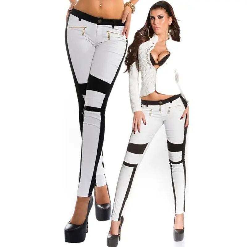 Feida Cool Casual Pants Women Jeans Skinny Stretchy Zipper Tights Long Pants Fast Shipping 1