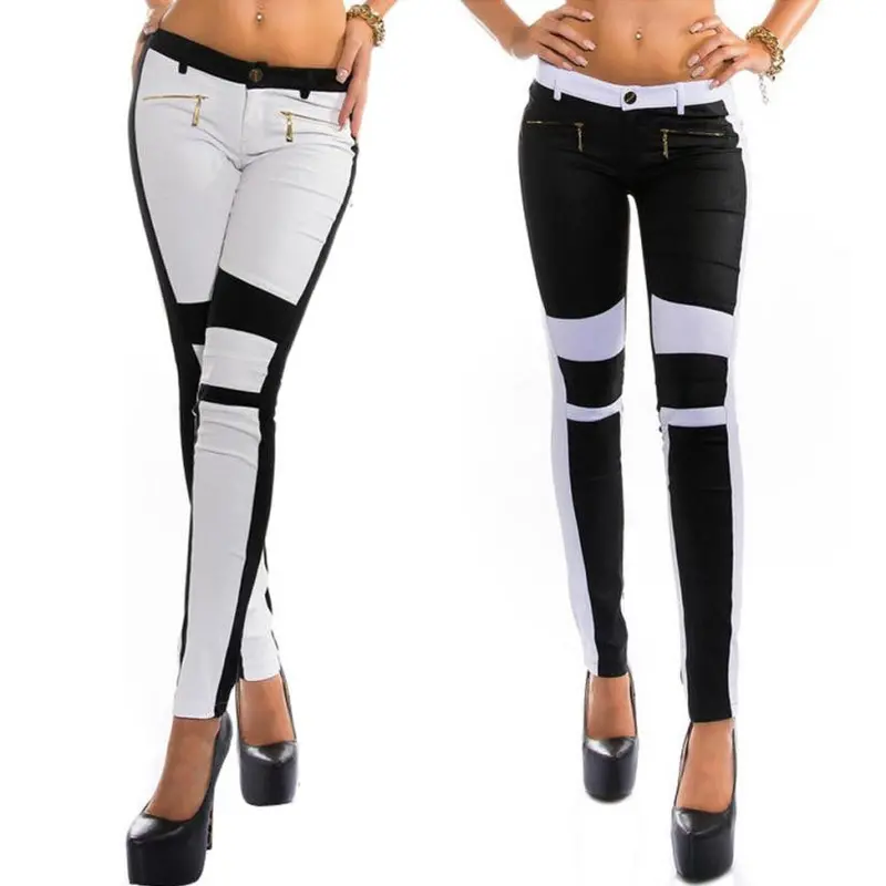 Feida Cool Casual Pants Women Jeans Skinny Stretchy Zipper Tights Long Pants Fast Shipping 2
