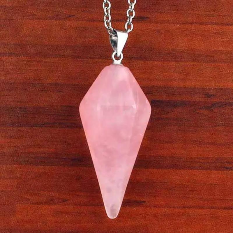 Feida Crystal Pendulum Healing Dowsing Chakra Reiki Pendant For Necklace & 1