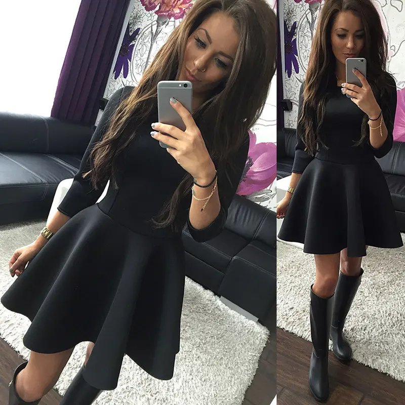 Feida Dress Sexy Women Ladies Bodycon Black Red Mini Dress Party Dresses Plus Size Women Clothing 1