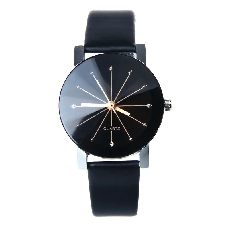 Feida Erkek Kol Saati Women Men's Quartz Dial Clock Leather Wrist Watch Round Case Wristwatch Montre Style 1