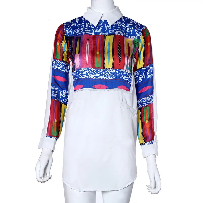 Feida Irregular Chiffon Dressed Shirts Blouse White American Apparel Blusas Y Camisas Mujer Vetement 1