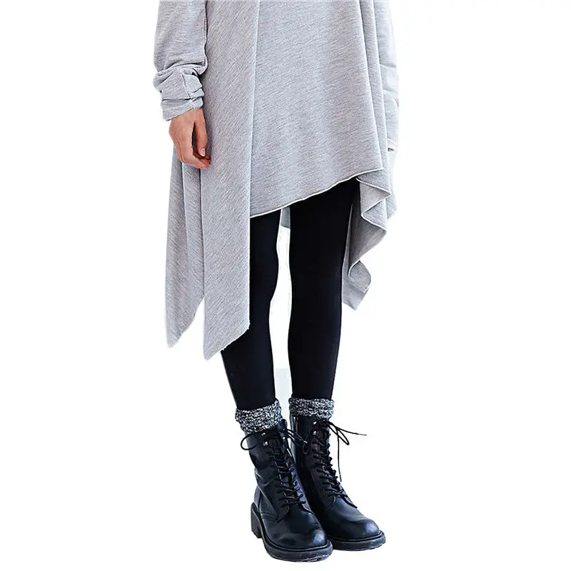 Feida Irregular Dress Women Loose Long Sleeve Asymmetrical Midi Dresses Solid Color Party Night Club Dress Vestidos 3