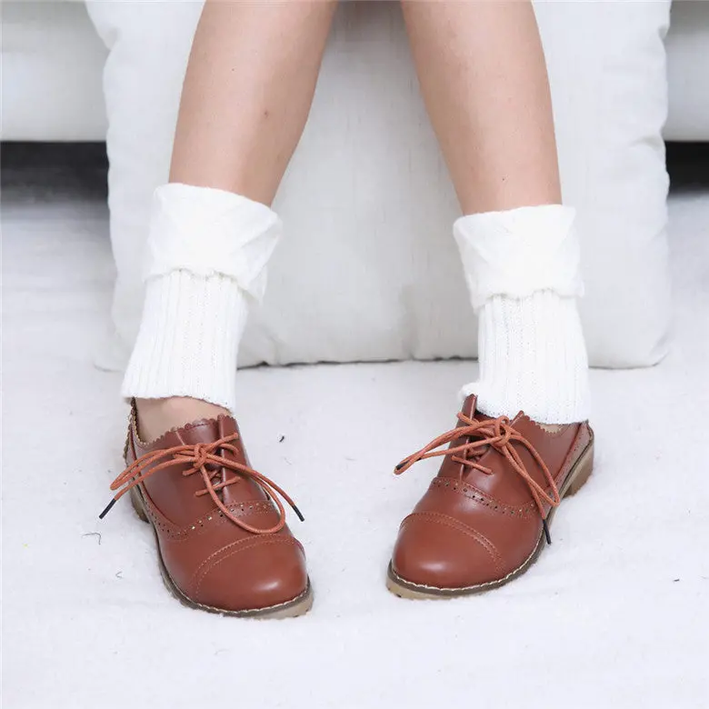 Feida Knitted Socks Leg Warmers Women Lace Stretch Boot Leg Cuffs Boot Socks Knee Crocheted 8