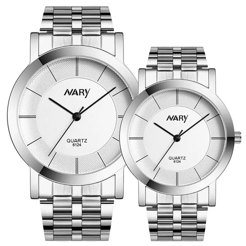 Feida Lovers Watch Watch Women Men And Watch Single Quartz Stainless Steel Wrist Watches Relojes Mujer Montre 2