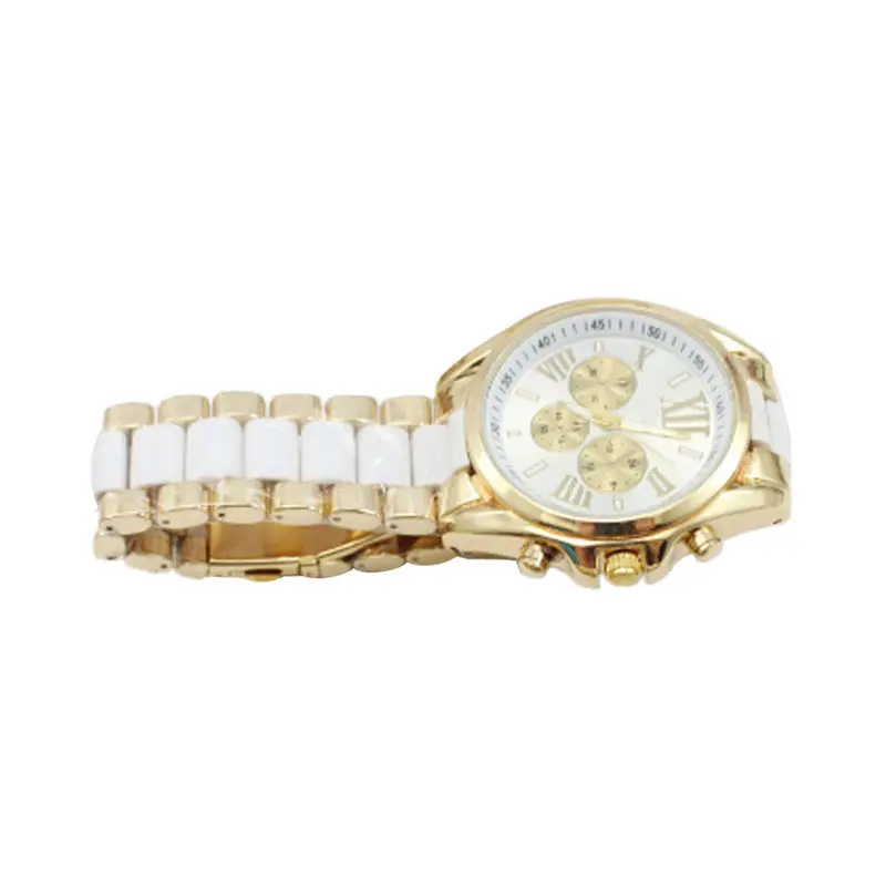 Feida Luxury Men Classic Stainless Steel Gold Dial Quartz Analog Bangle Wrist Watch Relojes Hombre 2